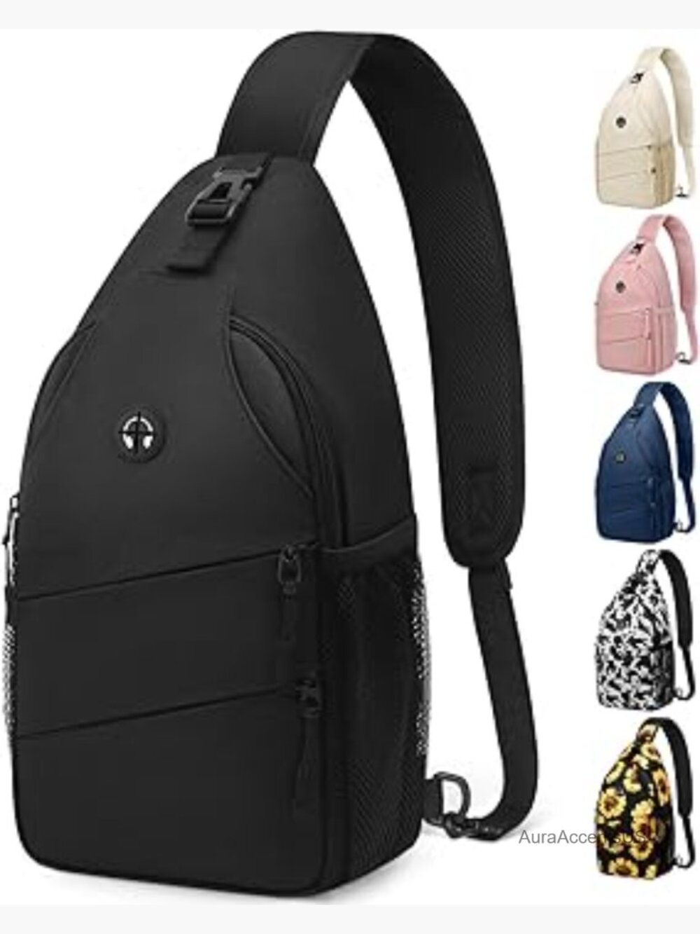 Convertible Crossbody Sling Bag Backpack Adjustable Chest Pack